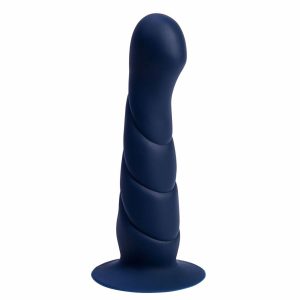 MARIN 8 IN POSABLE SILICONE DONG BLUE