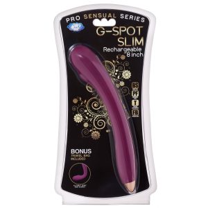 CLOUD 9 RECHARGEABLE G-SPOT SLIM 8IN SINGLE MOTOR PLUM