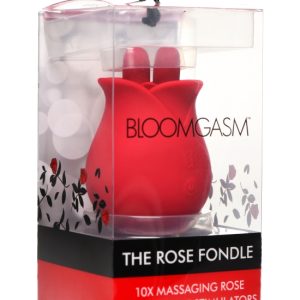 BLOOMGASM THE ROSE FONDLE 10X MASSAGING ROSE CLIT STIMULATOR