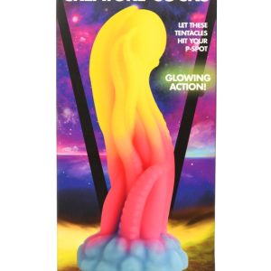 CREATURE COCKS TENTA-GLOW GLOW IN THE DARK DILDO