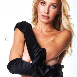 SATIN OPERA GLOVE BLACK