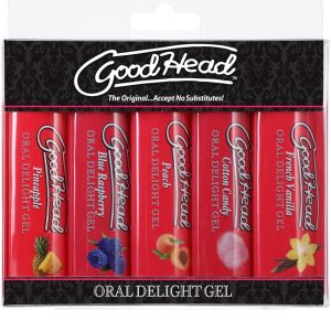 GOODHEAD ORAL DELIGHT GEL 5 PK ASSORTED FLAVORS