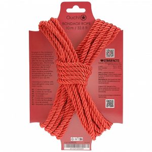 OUCH! BONDAGE ROPE 10 METERS RED