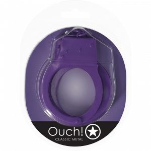OUCH! CLASSIC METAL HANDCUFFS PURPLE