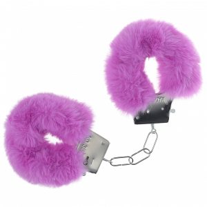 OUCH! CLASSIC FLUFFY HANDCUFFS PURPLE
