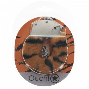 OUCH! HEAVY DUTY FLUFFY HANDCUFFS TIGER