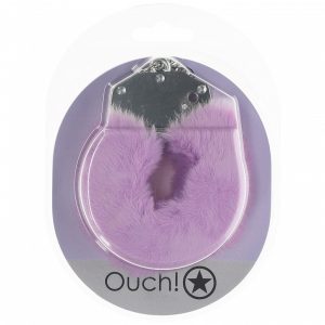 OUCH! HEAVY DUTY FLUFFY HANDCUFFS LAVENDER