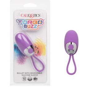 TURBO BUZZ BULLET W/ REMOVABLE SLEEVE PURPLE