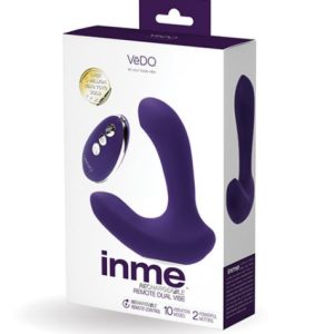 VEDO INME DUAL VIBE W/ REMOTE RECHARGEABLE PURPLE