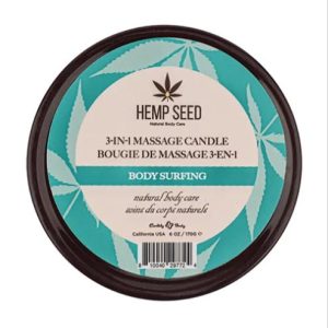 HEMP SEED 3-IN-1 MASSAGE CANDLE BODY SURFING 6 OZ