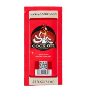 COCK OIL WATER BASED FOIL PACKETS ..25 OZ
