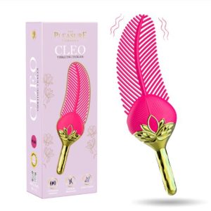 CLEO FEATHER TICKER PINK