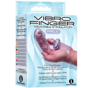 THE 9'S VIBRO FINGER PHALLIC FINGER MASSAGER PURPLE