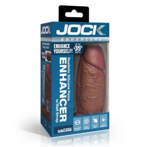 JOCK ENHANCERS PENIS ENHANCER W/ BALL STRAP DARK