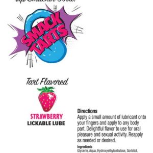 SMACK TARTS LICKABLE LUBE SOUR STRAWBERRY 2OZ