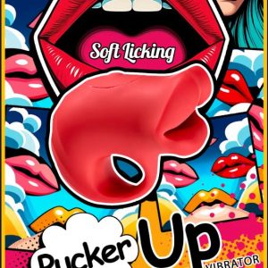 CLOUD 9 MINI LIPS VIBRATING NIPPLE CLAMP PAIR RED