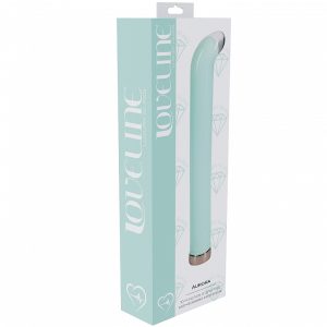 LOVELINE AURORA 6.3 G-SPOT VIBRATOR GLASS GREEN "