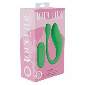 LOVELINE VELVET G-SPOT VIBRATING GREEN