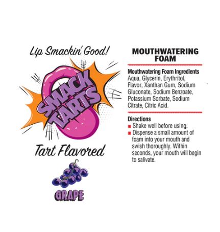 SMACK TARTS MOUTHWATERING FOAM SOUR GRAPE 2.7oz