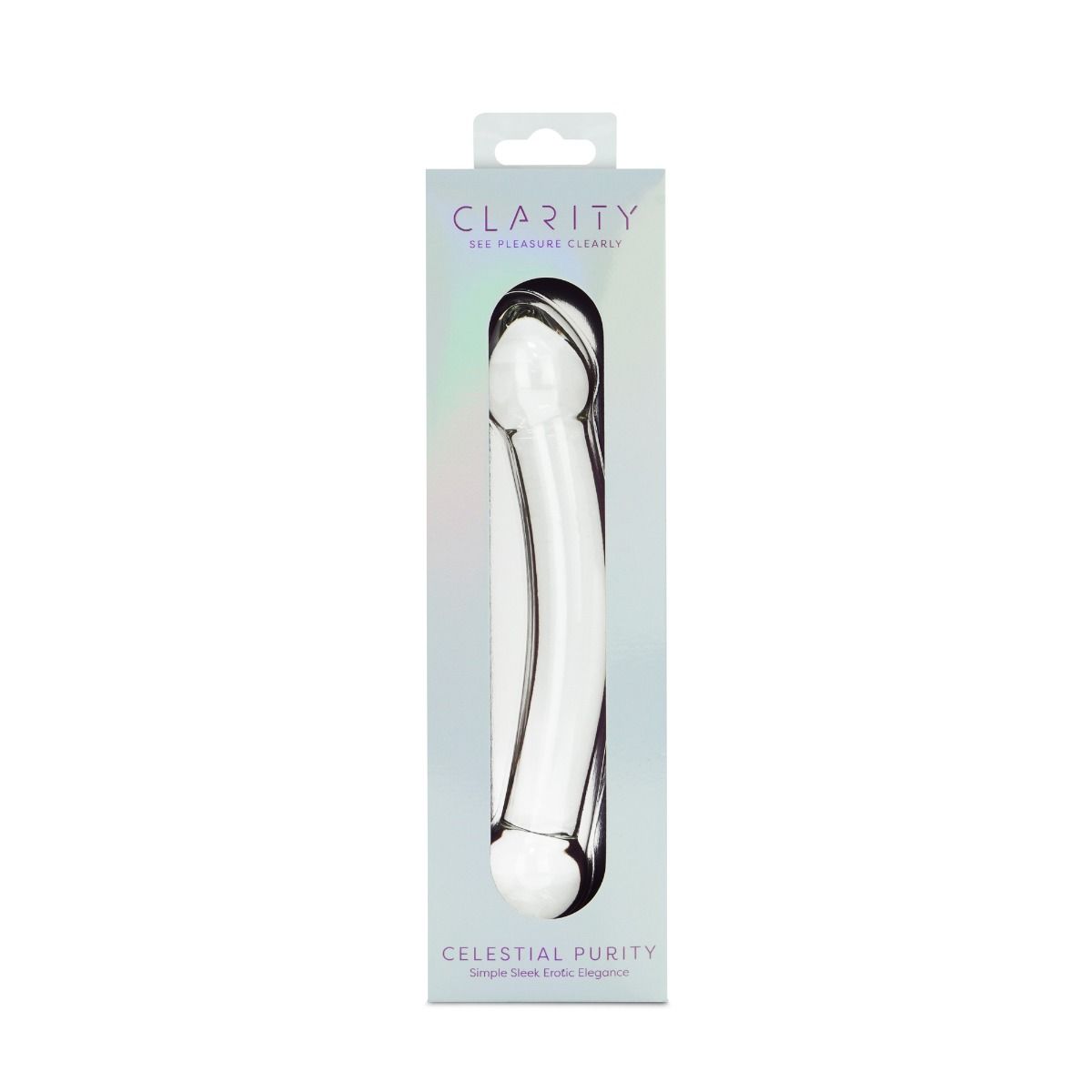 CLARITY GLASS DILDO CELESTIAL PURITY