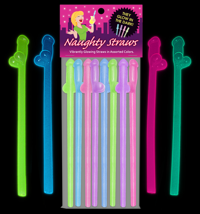 GLOWING NAUGHTY STRAWS