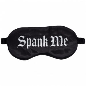 OUCH SPANK ME PRINTED MASK SATIN BLACK