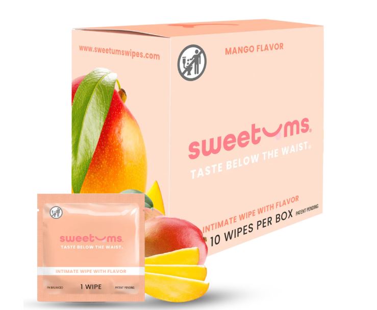 SWEETUMS MANGO FLAVORED WIPES 10 PC