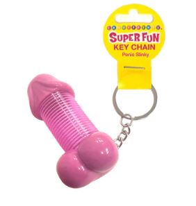 SUPER FUN KEY CHAIN PENIS SLINKY