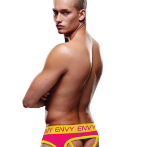 ENVY SOLID JOCK PINK/YELLOW S/M