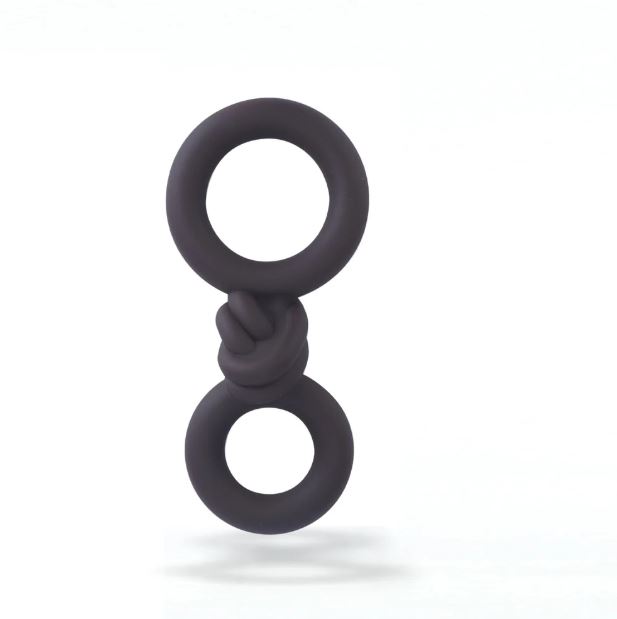 COOPER LIQUID SILICONE DUAL SUPER STRETCH C-RING CHOCOLATE