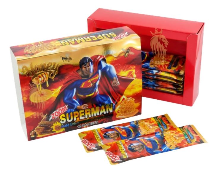SUPERMAN HONEY 12PC DISPLAY (NET)