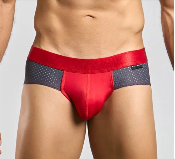 MALE BASICS SPOT BRIEF GRAY MEDIUM