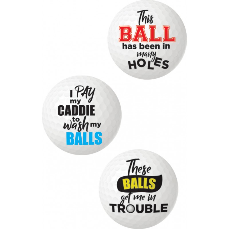 BALLS DEEP NOVELTY GOLF BALLS