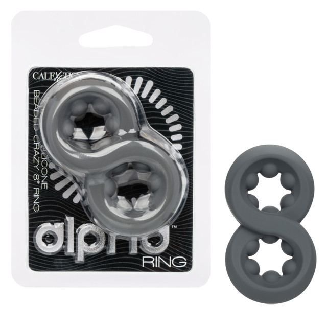 ALPHA LIQUID SILICONE BEADED CRAZY 8 RING